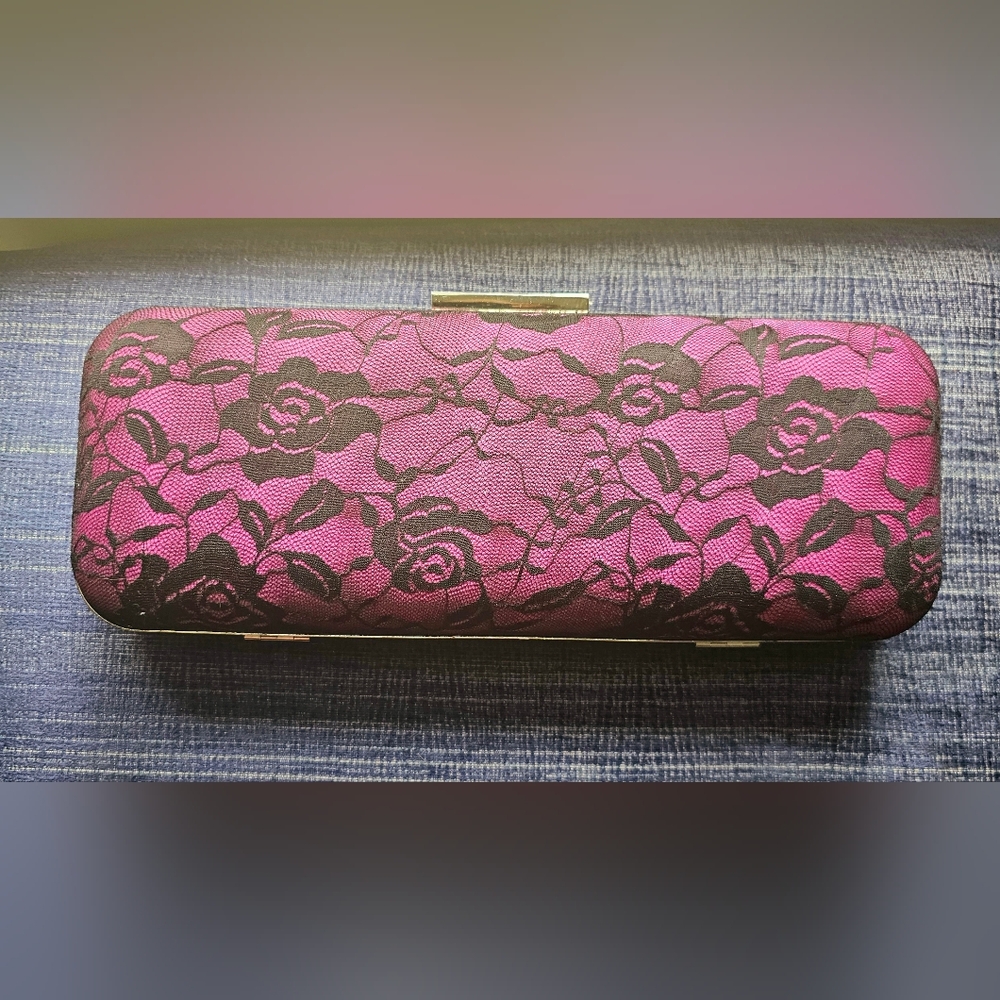 GHD Limited Edition Purple Black Lace Carry Case, storing ghd hot Hair Accesorie